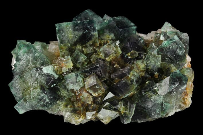Fluorite Crystal Cluster on Quartz - Rogerley Mine #134785